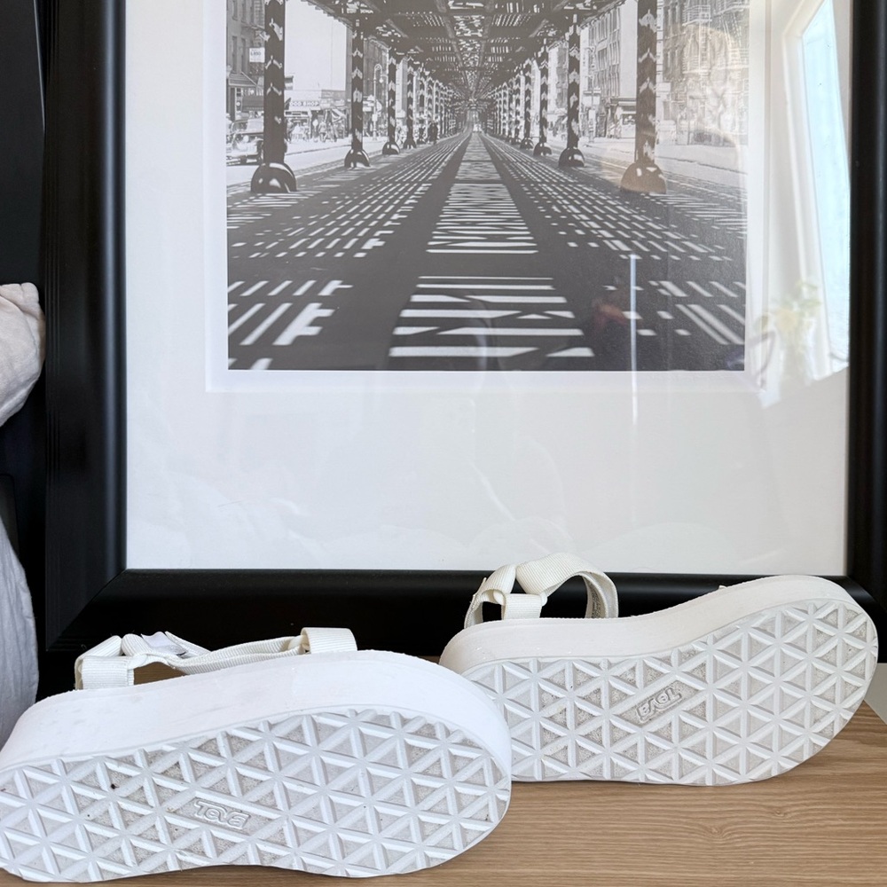 Teva Women's White Platform Sandals - Picture 3 of 3